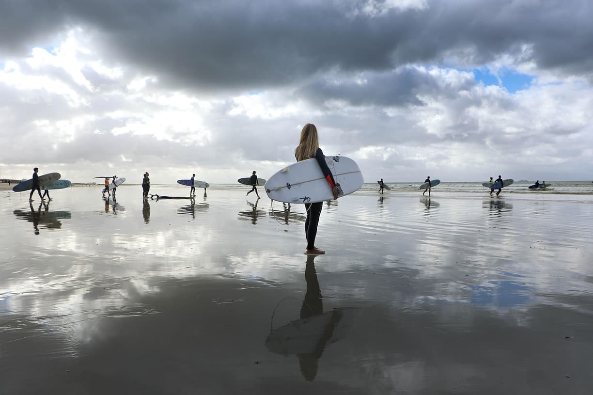 Surferzy w Taghazout