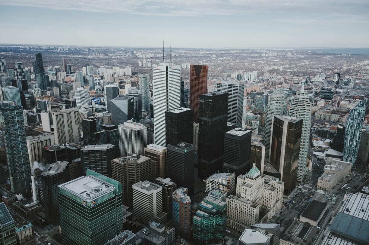 Piękny widok na Toronto