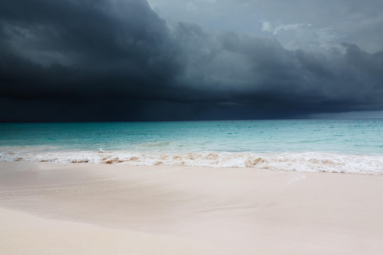 Plaża w San Andrés w tropikalnej pogodzie