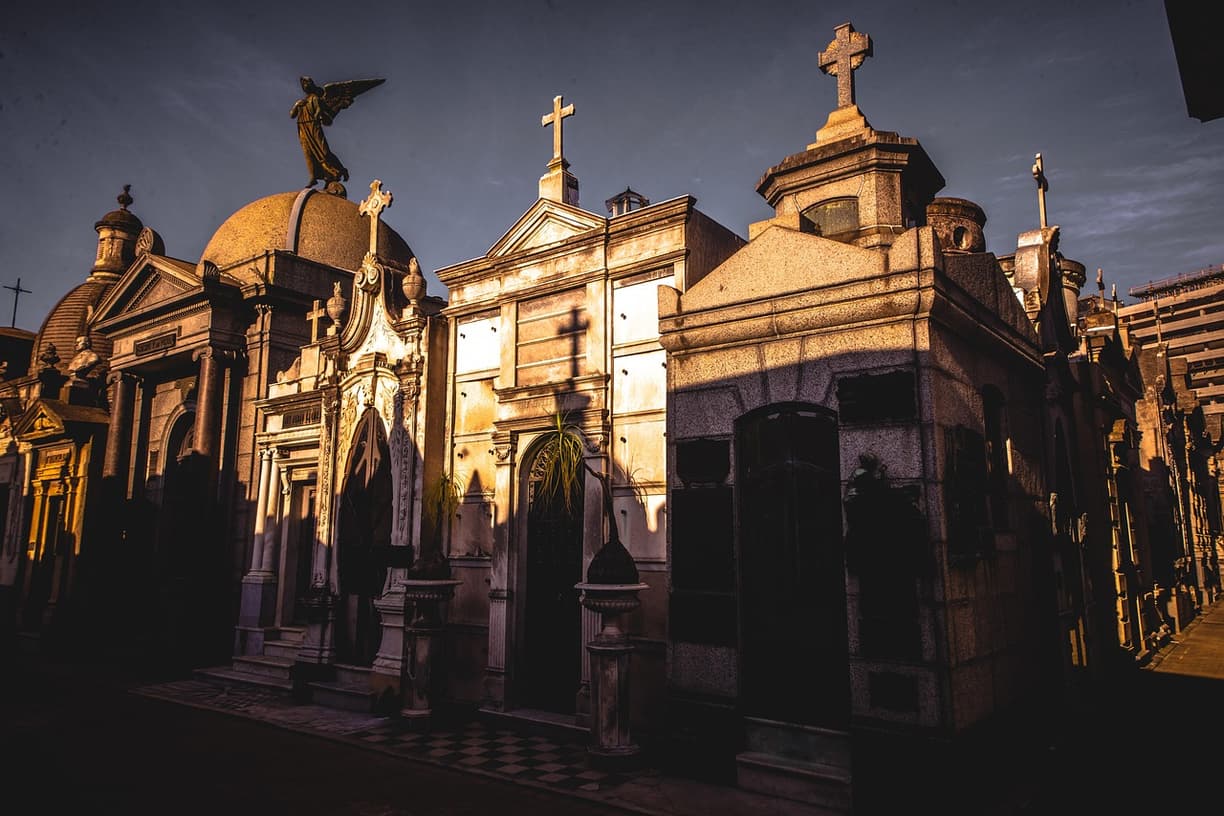 Zachód słońca z punktu widokowego La Recoleta