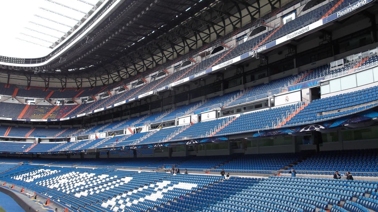 Widok stadionu Santiago Bernabéu