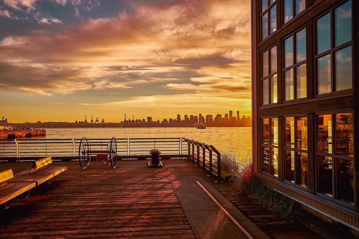 Widok z góry Vancouver