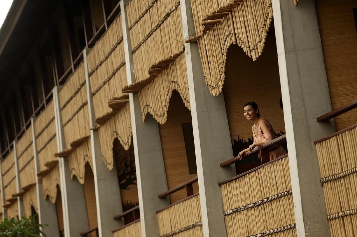 Widok na hotel w Ubud