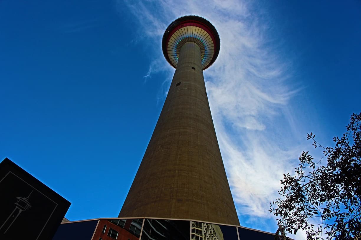 Widok na Calgary z góry