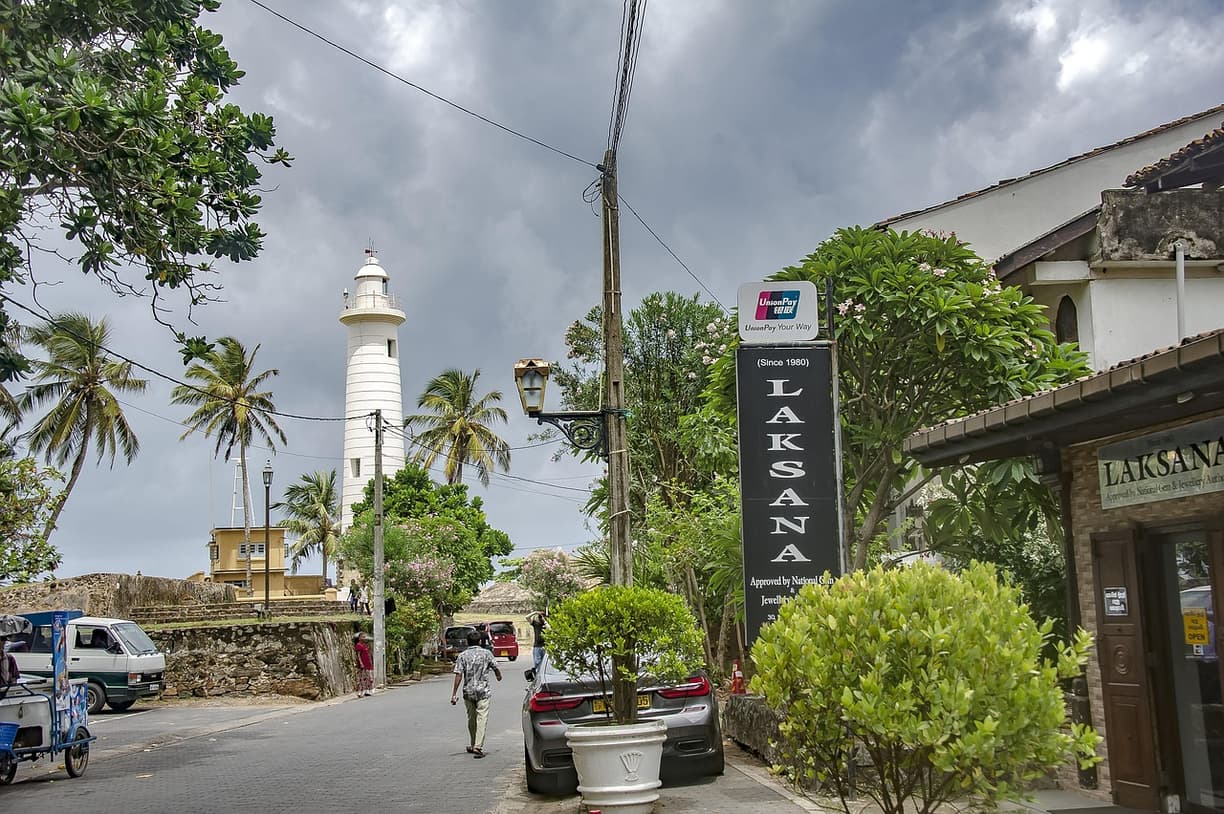 Widok na fort w Galle