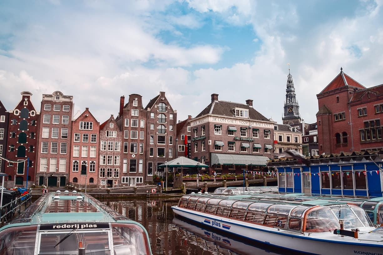 Widok z Sky Lounge Amsterdam