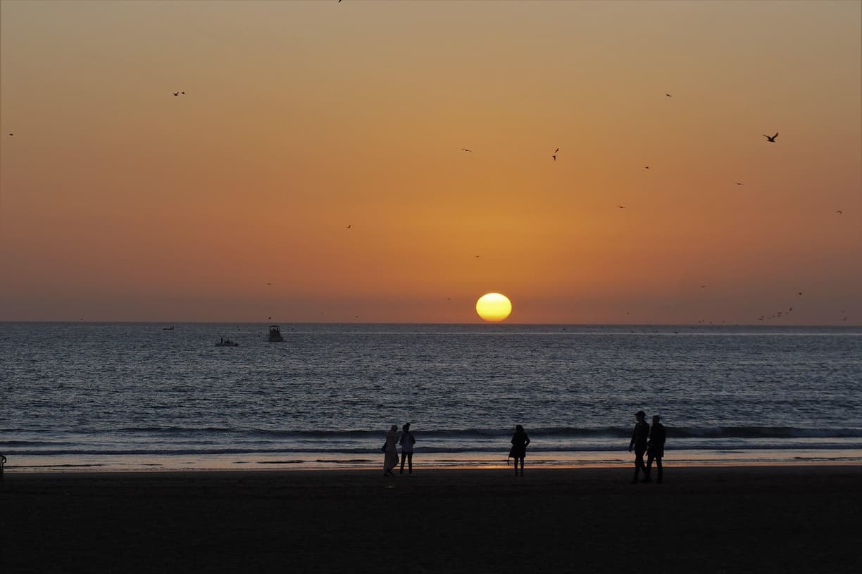 Widok z wzgórza Agadir Oufella na ocean