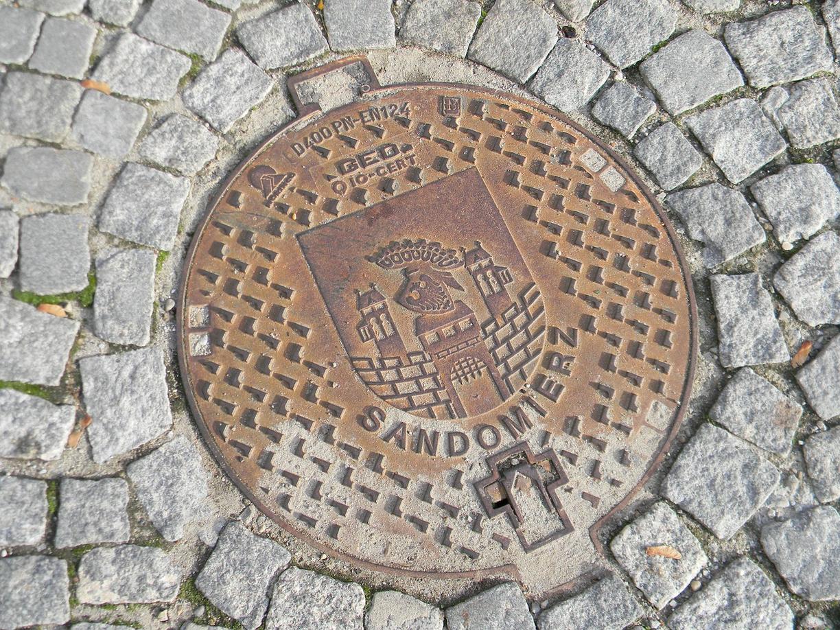 Widok na Sandomierz z wzgórz