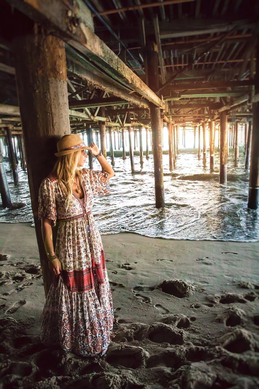 Rodzina na molo Santa Monica