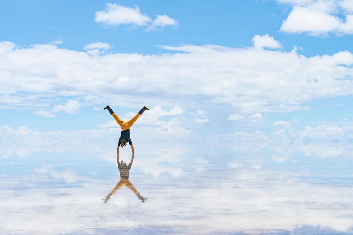 Lustrzana powierzchnia Salar de Uyuni
