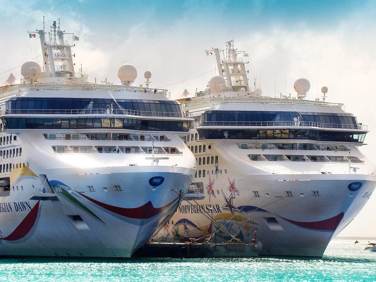 Widok na port w Cozumel