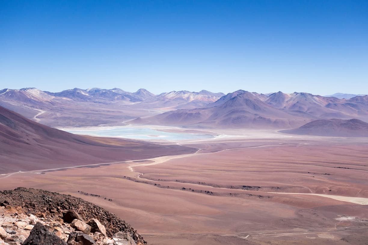 Nocne niebo nad pustynią Atacama