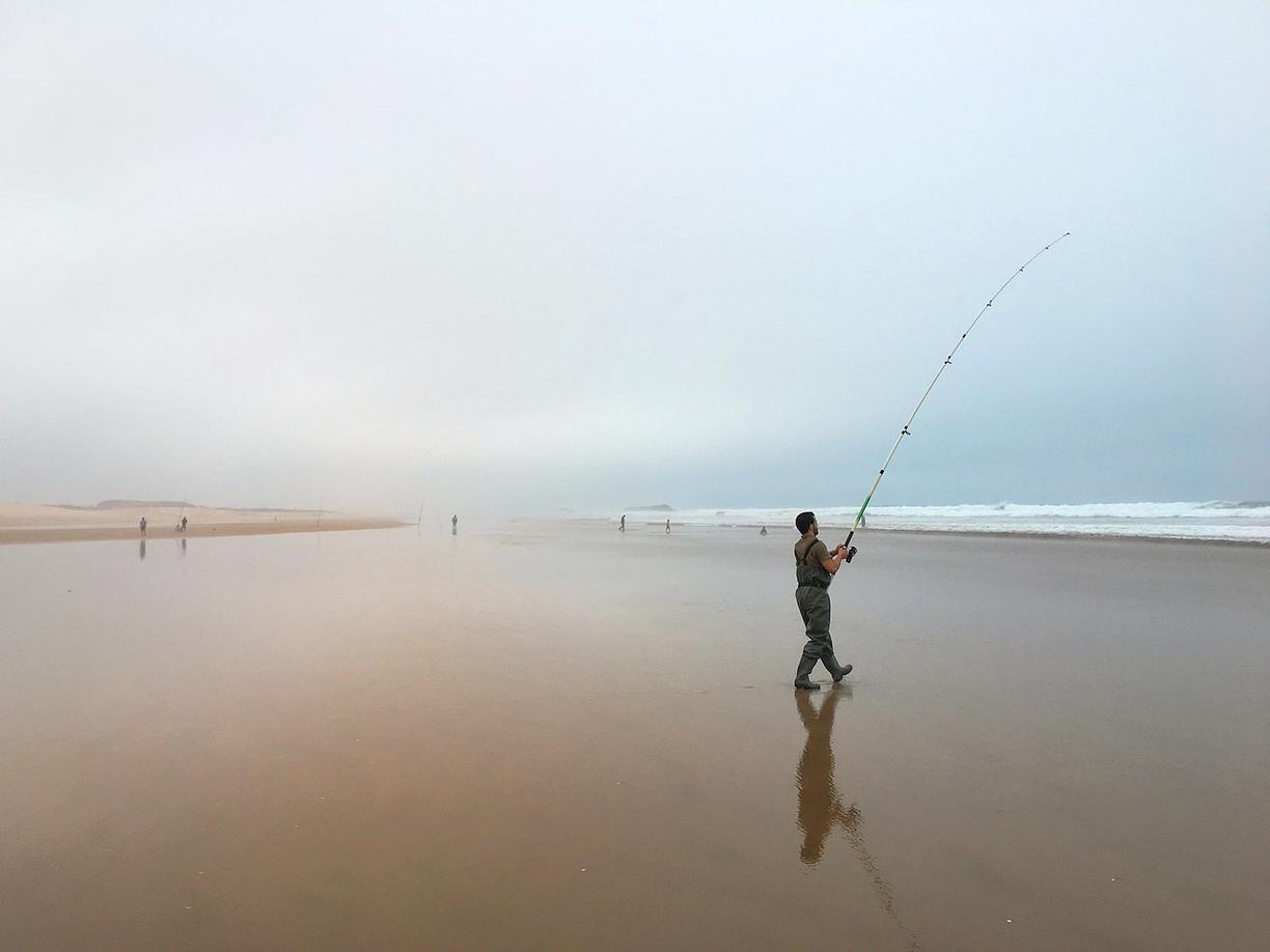 Widok na plażę w Agadirze