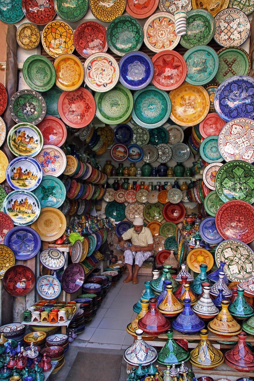 Wiosenny krajobraz w Marrakeszu