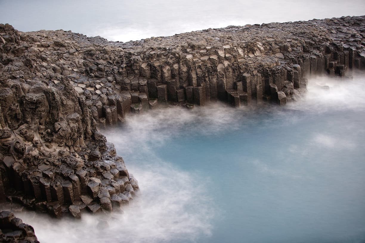 Nadbrzeżne widoki na wyspę Jeju