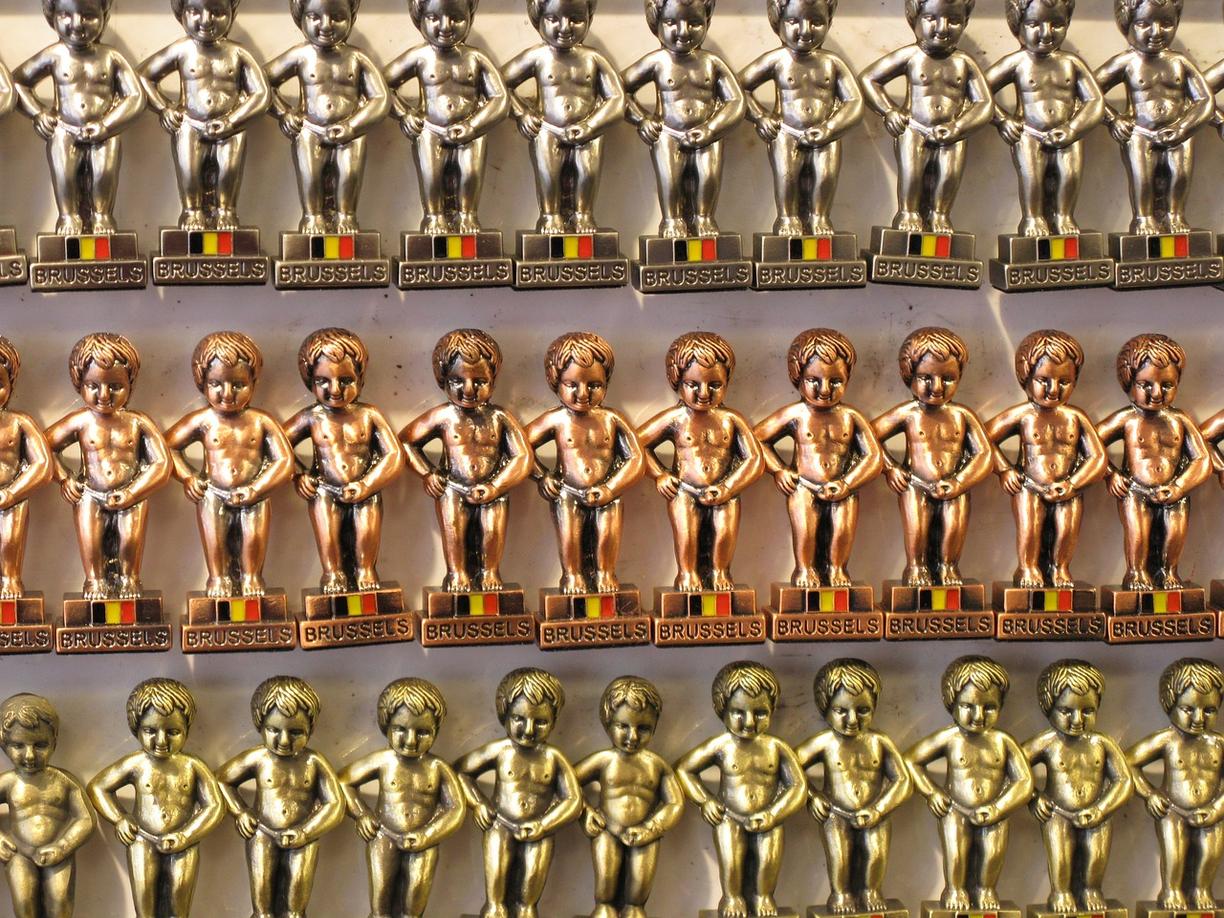 Rzeźba Manneken Pis w Brukseli