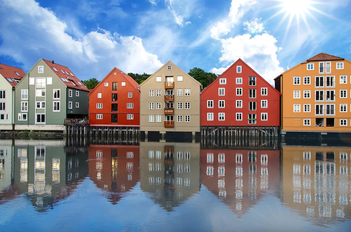 Malownicze widoki Trondheim