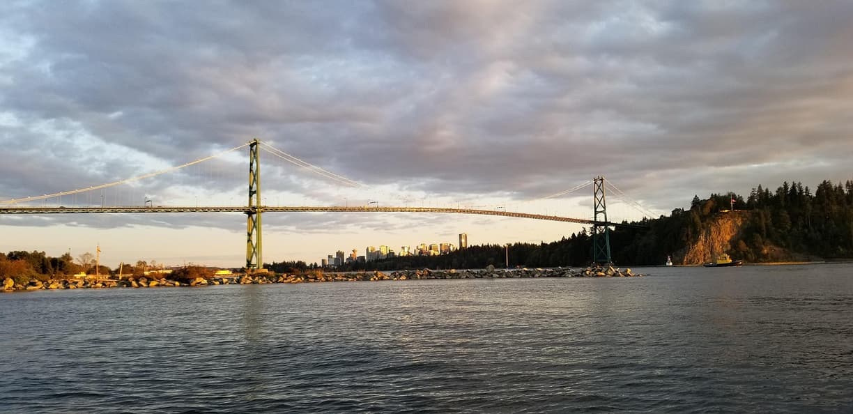 Widok z Stanley Park w Vancouver