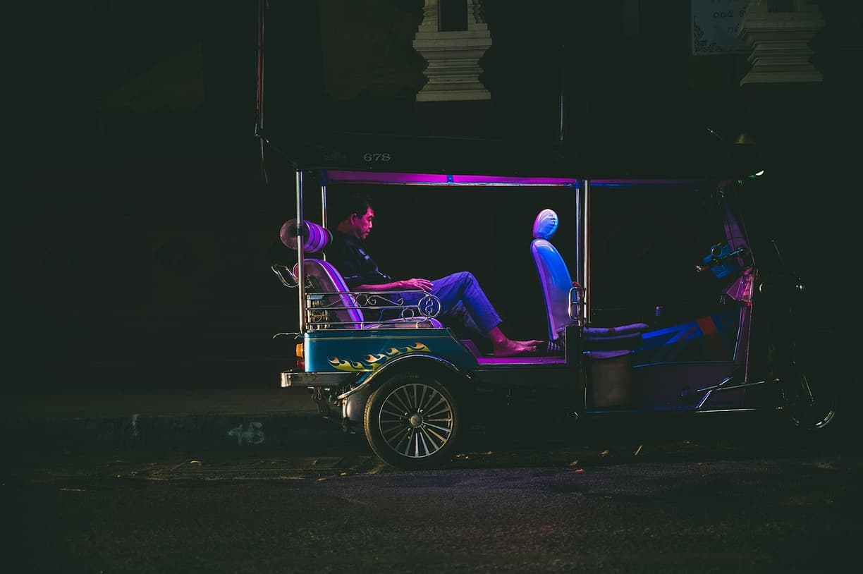 Tuk-tuk w Pattayi