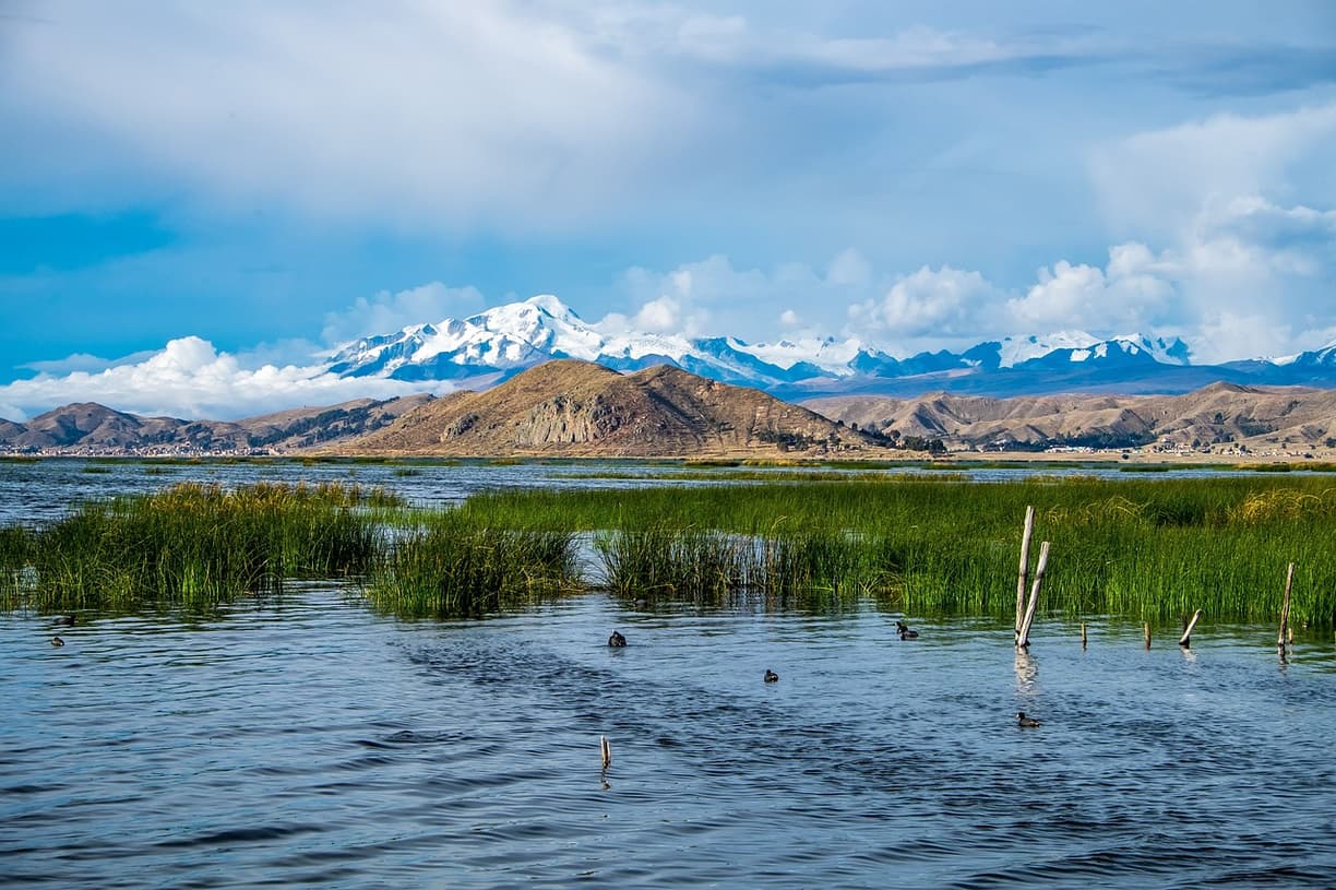 Widok na Jezioro Titicaca
