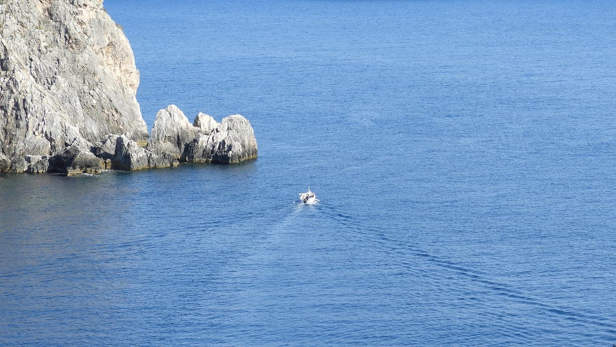 Paleokastritsa, widok na plażę