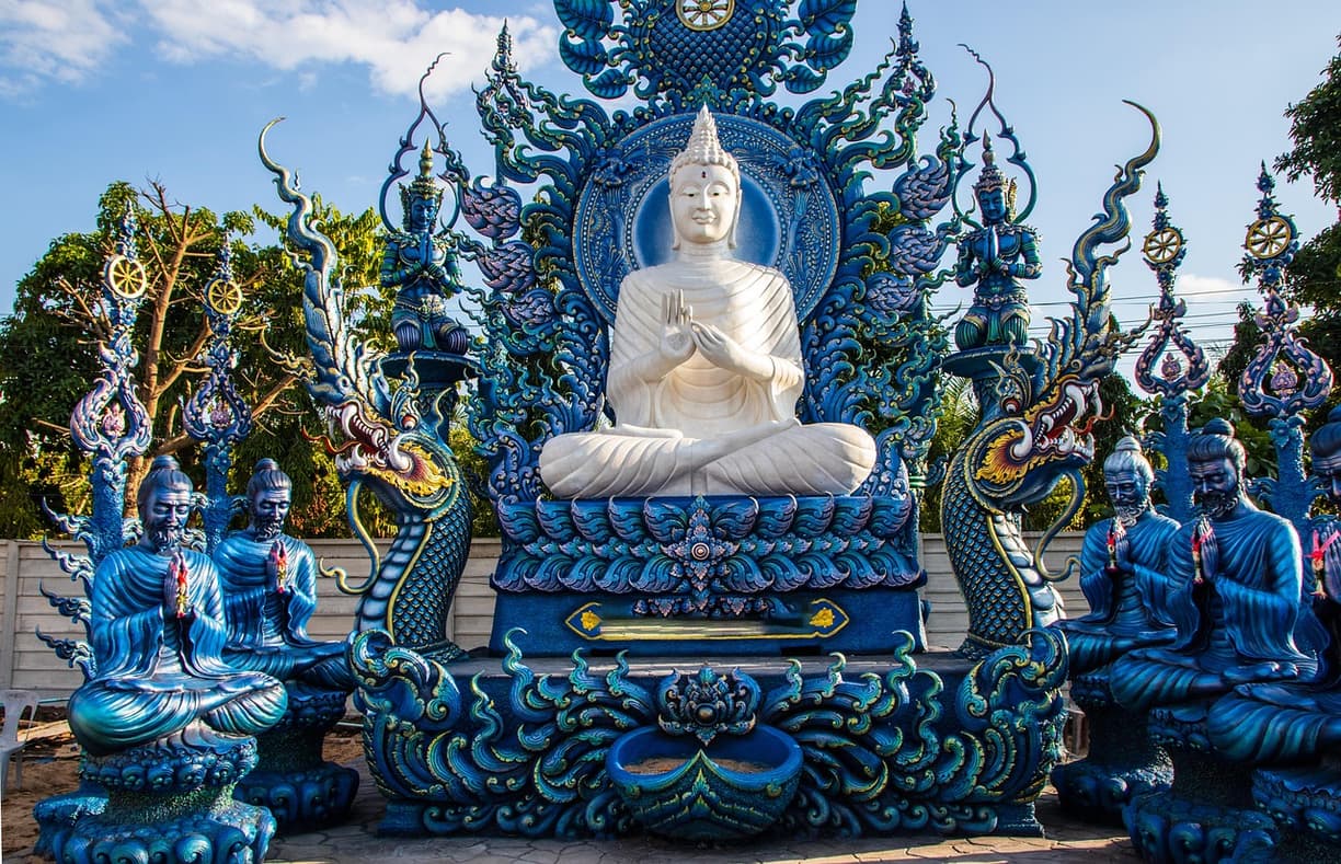Widok na Wat Tham Suea
