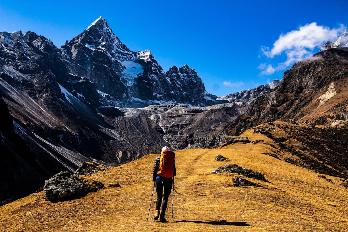 Widok na Himalaje w Nepalu