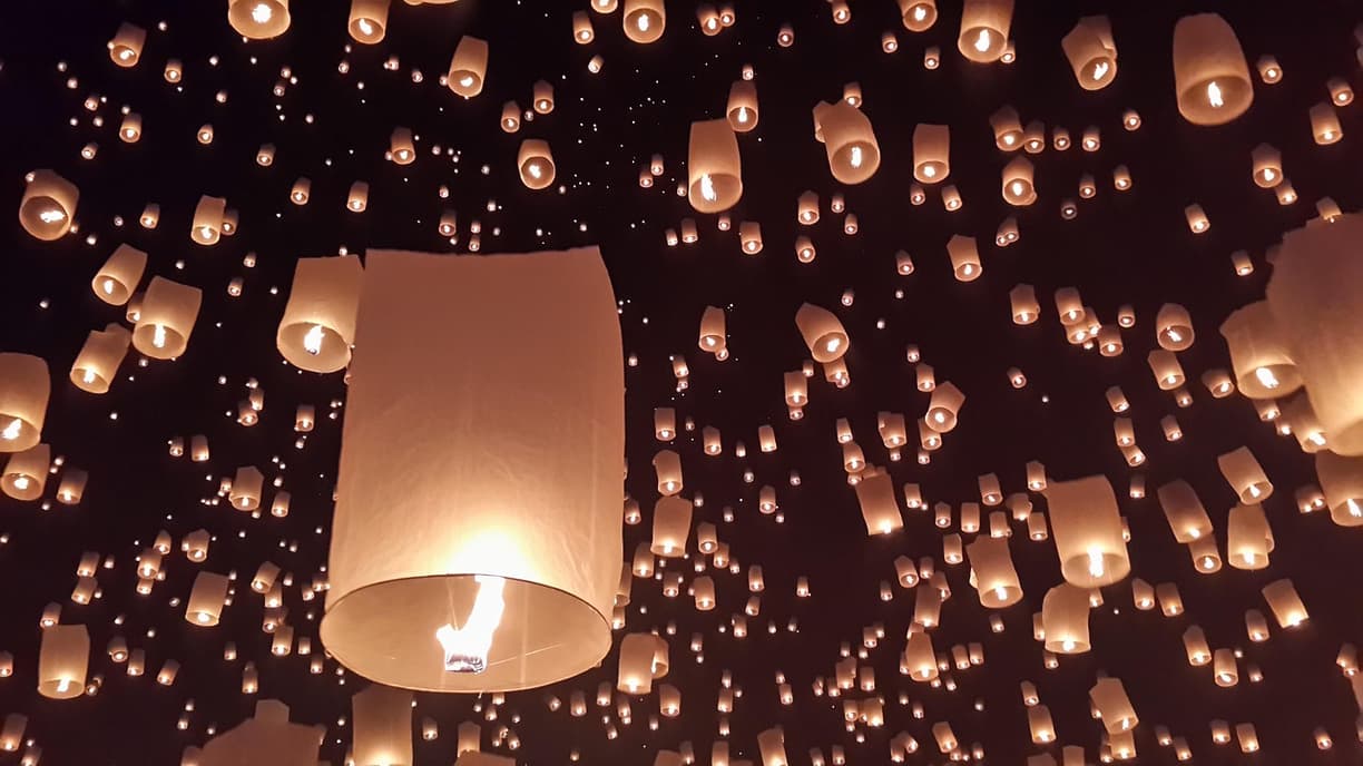 Widok na wysokie góry w Chiang Mai