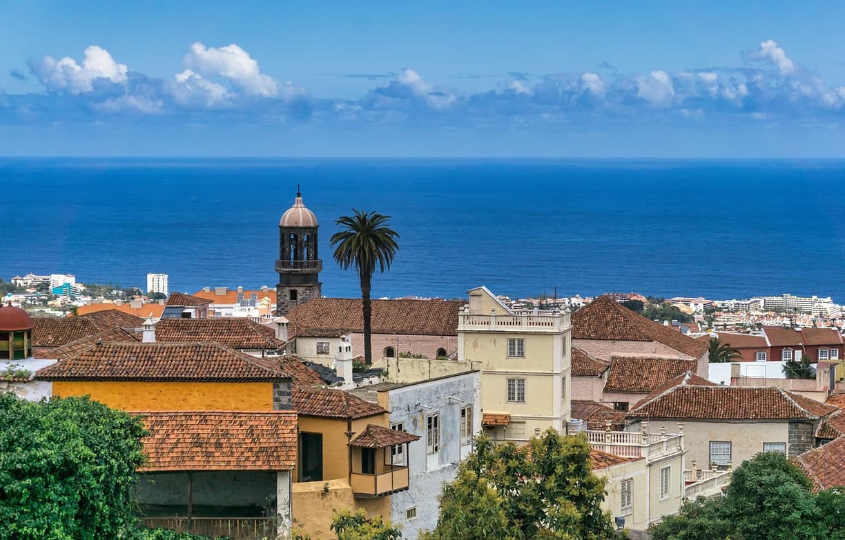 Widok doliny La Orotava z Mirador de Jardina
