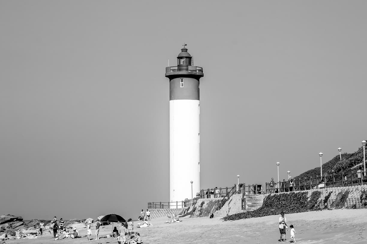 Widok na plażę w Durbanie